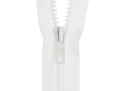Jacket Zip- Open End- 40cm (16 Inch)- 101 WHITE