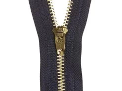 Jeans Zip- 12cm (5 Inch)- 318 DARK BLUE