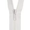 Chunky Fashion Zip- Open End- 40cm (16 Inch)- 101 WHITE