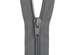 Open End Zip- 75cm (30 Inch)- 304 GREY