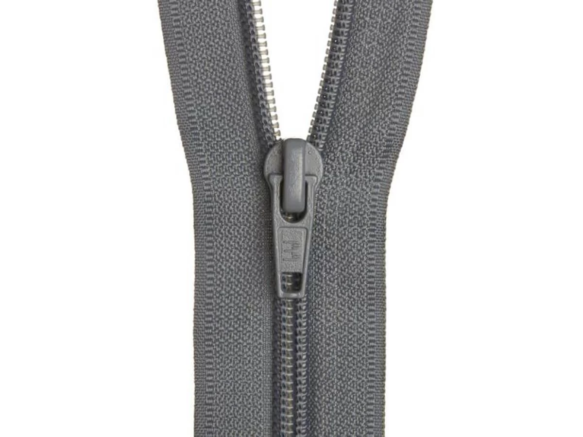 Open End Zip- 75cm (30 Inch)- 304 GREY 3 Open End Zip- 75cm (30 Inch)- 304 GREY