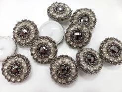 30mm Embellished Button- FB267