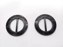 40mm Black Circle Slider Buckle- RW522