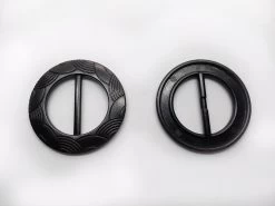40mm Black Circle Slider Buckle- RW522 -Clothing Fabrics Shop 20220118 103804