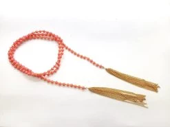122cm Beaded Chain- Pink RW364