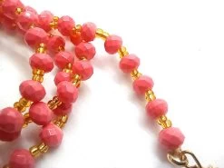 122cm Beaded Chain- Pink RW364 -Clothing Fabrics Shop 20220211 101942