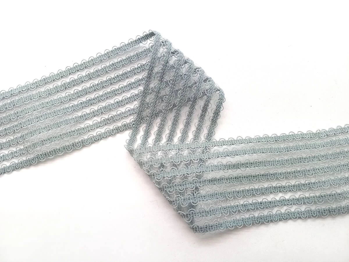 Sheer Lightweight Waistband Elastic- Grey #751 3 Sheer Lightweight Waistband Elastic- Grey #751