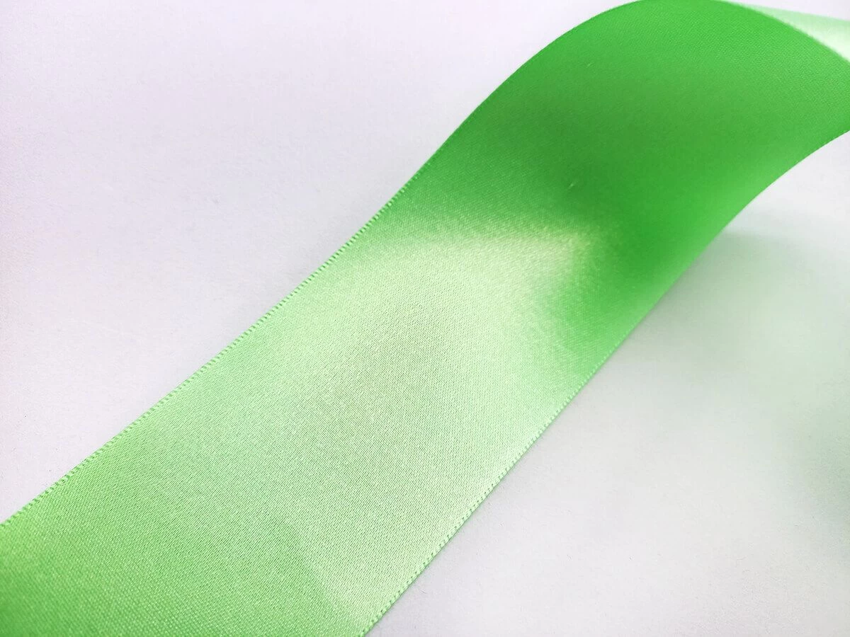 Double Sided Satin Ribbon- 50mm- 56 MINT 4 Double Sided Satin Ribbon- 50mm- 56 MINT - Image 2