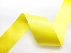 Double Sided Satin Ribbon- 50mm- 5 LEMON