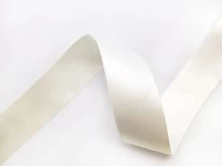 Double Sided Satin Ribbon- 35mm- 419 BRIDAL WHITE