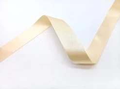 Double Sided Satin Ribbon- 25mm- 50 CREAM