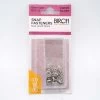 Snap Fasteners- 6mm- Silver- Pack Of 12 -Clothing Fabrics Shop 9313792270119