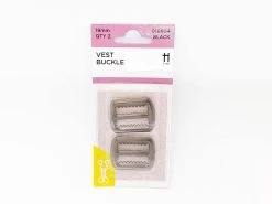 19mm Vest Buckles- Pack Of 2- Black