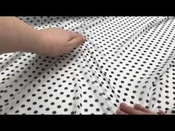 Polka Dot Stretch Mesh- White #2385 -Clothing Fabrics Shop hqdefault 16 56
