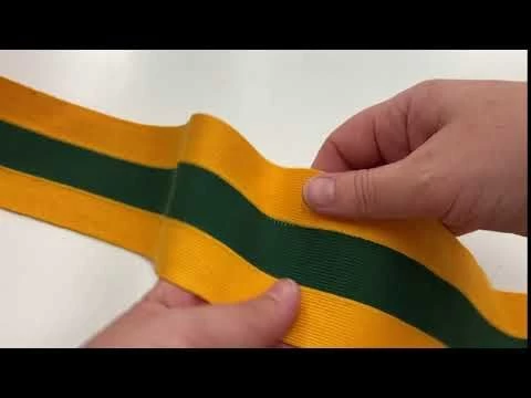 80mm Thick Rib Trim- Yellow & Green #3502 4 80mm Thick Rib Trim- Yellow & Green #3502 - Image 2