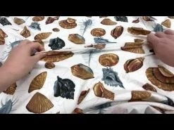 *Seconds* Seashell Cotton Jersey- Blue #5114- Reduced From $14.95m -Clothing Fabrics Shop hqdefault 30 16