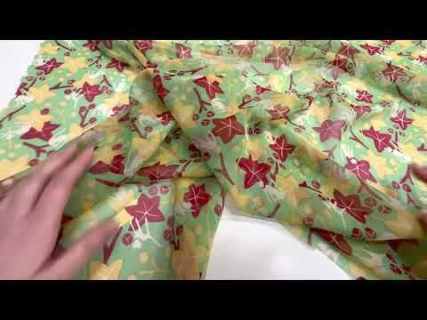 Cats In The Garden Silk Georgette #5576 6 Cats In The Garden Silk Georgette #5576 - Image 4