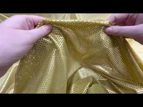 Stretch Eyelet Mesh- Luxe Gold #5531 5 Stretch Eyelet Mesh- Luxe Gold #5531 - Image 3