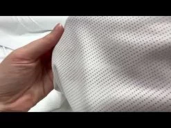 Stretch Eyelet Lining- White #6337 -Clothing Fabrics Shop hqdefault 41 352