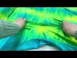 Tie Dye Shiny Spandex- Yellow / Green / Blue #7170 -Clothing Fabrics Shop hqdefault 46 160