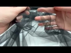 300cm Wide Soft Tulle- Fine Black #7418 -Clothing Fabrics Shop hqdefault 53 101
