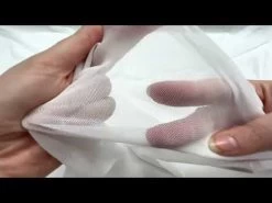 Soft Stretch Mesh- White #7421 -Clothing Fabrics Shop hqdefault 53 104