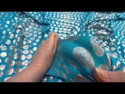 Disco Dot Spandex- Blue #7343 -Clothing Fabrics Shop hqdefault 53 25