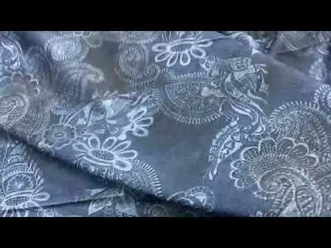 Paisley Sorbtek® Moisture Management Micro Eyelet Knit- Blue #8609 5 Paisley Sorbtek® Moisture Management Micro Eyelet Knit- Blue #8609 - Image 3