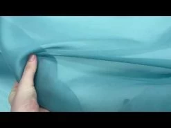 Silk Organza- Raindrop Blue #8867 -Clothing Fabrics Shop hqdefault 68 97