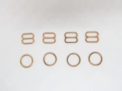 12mm Lingerie Strap Kit- Rose Gold- 8pcs- RW485