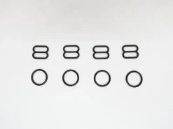 12mm Lingerie Strap Kit- Black- 8pcs- RW486