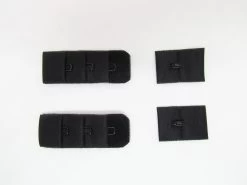 Bra Back Black- 1 Hook- 2pk- RW497