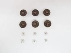 Jean Buttons- Aged Bronze 6Pk #RW305
