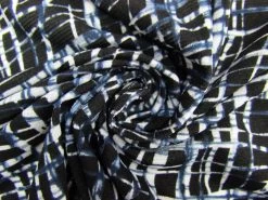 Abstract Crosshatch Sheer Jersey #8622