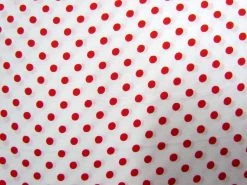 6mm Spot- Red On White