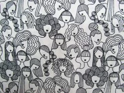 Ruby Star Society Cotton- Linear- Sup Ladies- Black- #48-16