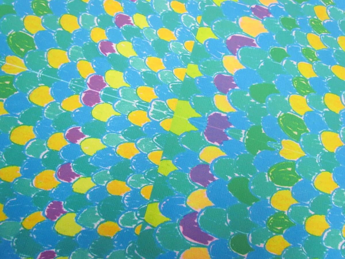 85cm Panel- Crayon Scales Spandex #6107 7 85cm Panel- Crayon Scales Spandex #6107 - Image 5