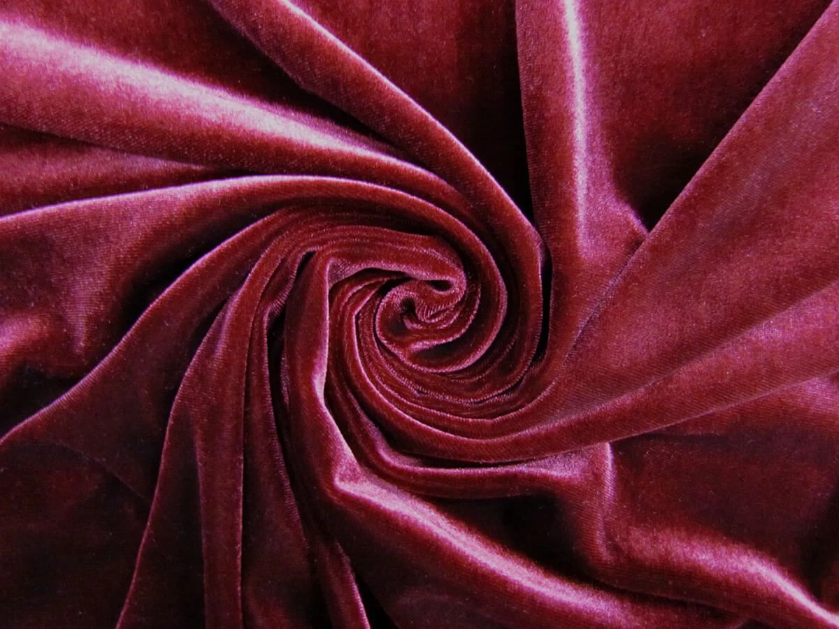 2 Way Stretch Velvet- Mulberry #8673 3 2 Way Stretch Velvet- Mulberry #8673