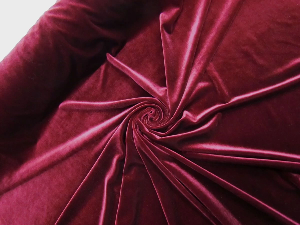 2 Way Stretch Velvet- Mulberry #8673 4 2 Way Stretch Velvet- Mulberry #8673 - Image 2