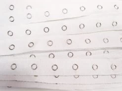 20mm Metal Snap Cotton Tape- White #608