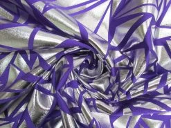 Shatter Shards Foile Spandex- Royal Purple #8711
