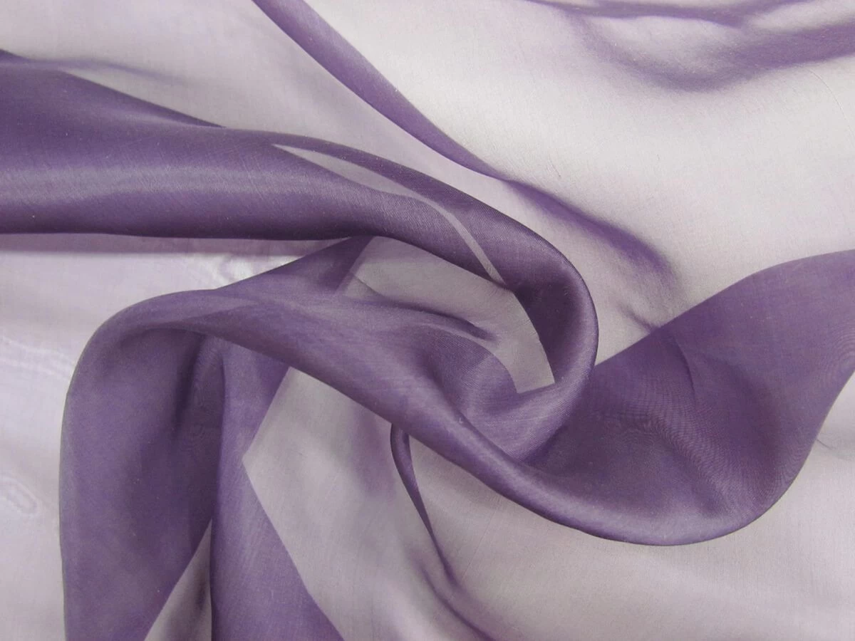 Silk Organza- Queen Purple #8863 3 Silk Organza- Queen Purple #8863