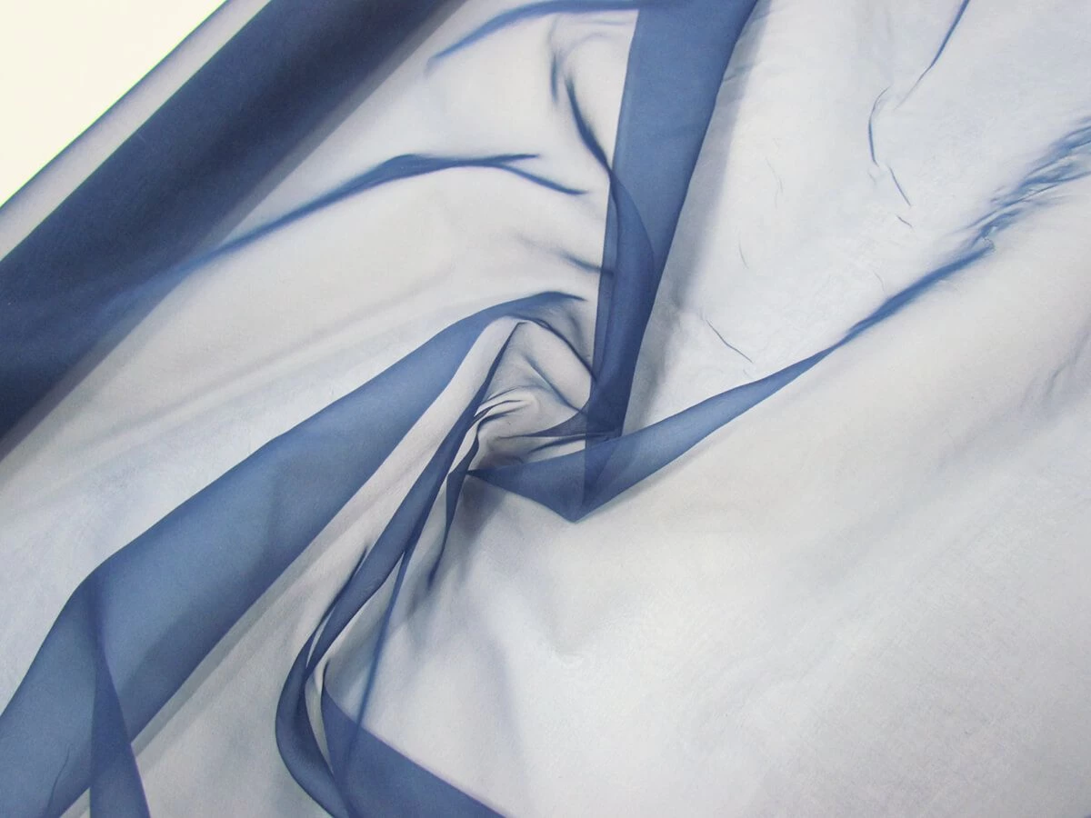 Silk Organza- Atlantic Blue #8865 4 Silk Organza- Atlantic Blue #8865 - Image 2