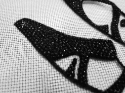 En Pointe Velvet Glitter Flocket Net #8939 -Clothing Fabrics Shop img 1532 4