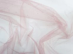 Glitter Net- Gold On Pink #8941