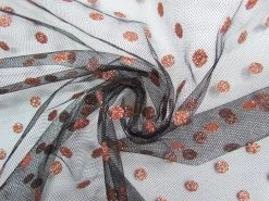 Glitter Spot Flocked Net #8943