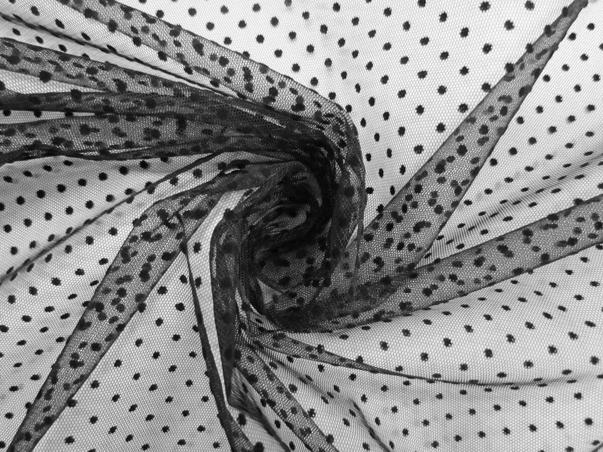 Velvet Flocked Mini Spot Net #8945 3 Velvet Flocked Mini Spot Net #8945