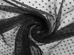 Pleated Hail Spot Mesh #8946