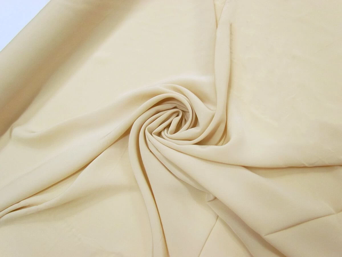 Viscose Crepe De Chine- Soft Beige #8966 4 Viscose Crepe De Chine- Soft Beige #8966 - Image 2