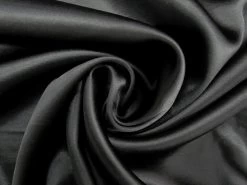 Double Faced Cotton Blend Satin- Bentley Black #9031